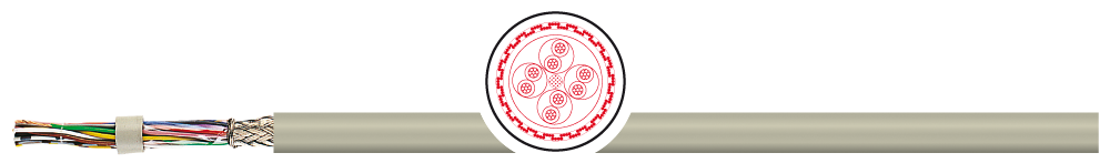 TKD DATEX-CY LI2YCY (TP) DATEX-CYv + UV LI2YCYv (TP) — TKD Serienabbildung; Ausführung gemäß Artikelangaben.