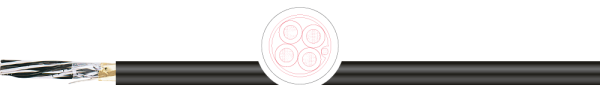 INDULINE RE-2X(ST)YV-FL 2X2X0,75 - SCHWARZ, FLAMMWIDRIG, EN 50288-7