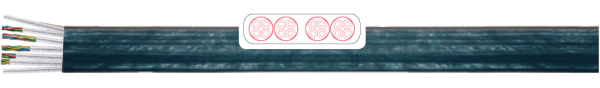 FESTOONTEC YFLCY-JJZ 14X3GG1 - PVC-FLACHLEITUNG, GESCHIRMT