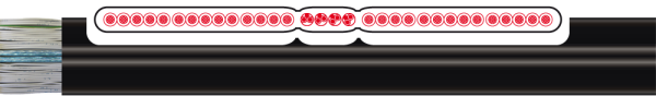 LIFTTEC (H)05VE7A7VH6-F 28G0,75+4X(2X0,34)ST - 300/500 V, SCHWARZ