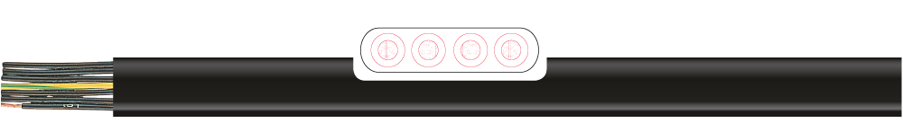 FESTOONTEC LSOH 4G6 - 0,6/1 KV, HALOGENFREIE FLACHLTG.