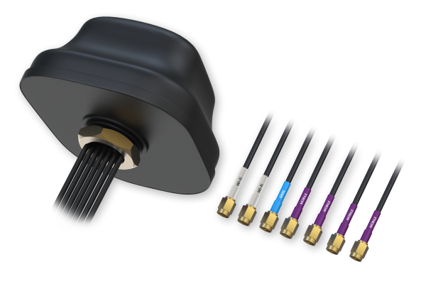 Teltonika PR1KC640 – 5G Kombi MIMO Mobilfunk/GNSS/WLAN Dach SMA Antenne