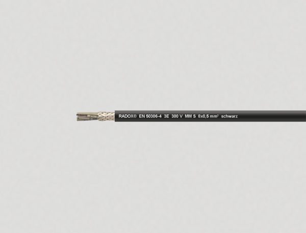 RADOX® EN 50306-4 3E 300V MM S schwarz 2 x 0,5 mm²