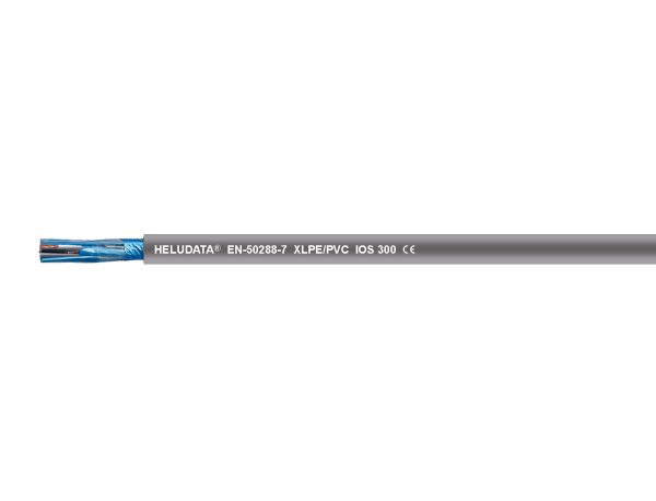 HELUDATA® EN-50288-7 XLPE/PVC IOS 300 schwarz 8 x 2 x 0,5 mm²