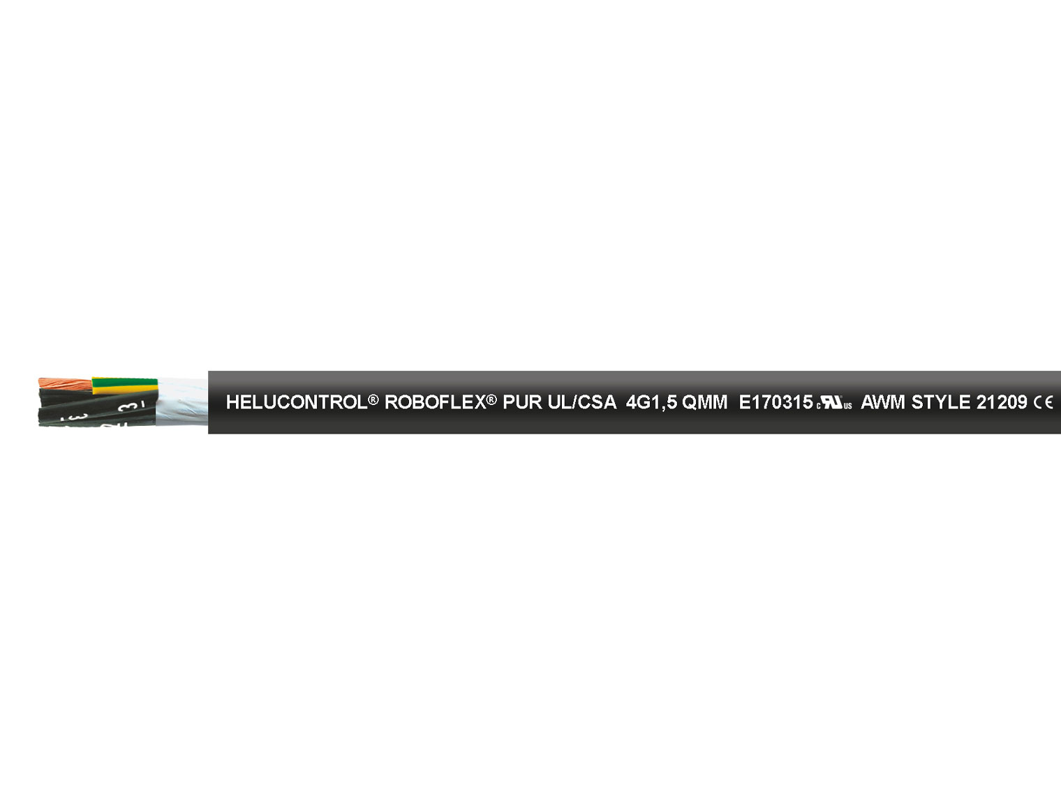 HELUCONTROL® ROBOFLEX® PUR UL/CSA — HELU Serienabbildung; Ausführung siehe Artikelangaben.