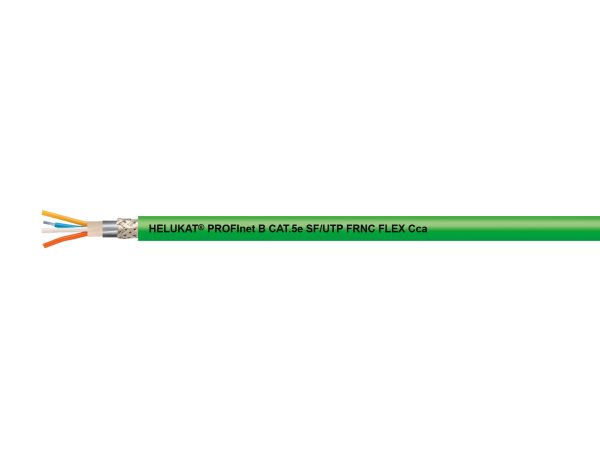 HELUKAT® PROFInet B CAT.5e SF/UTP FRNC FLEX Cca grün 2 x 2 x AWG 22 /7