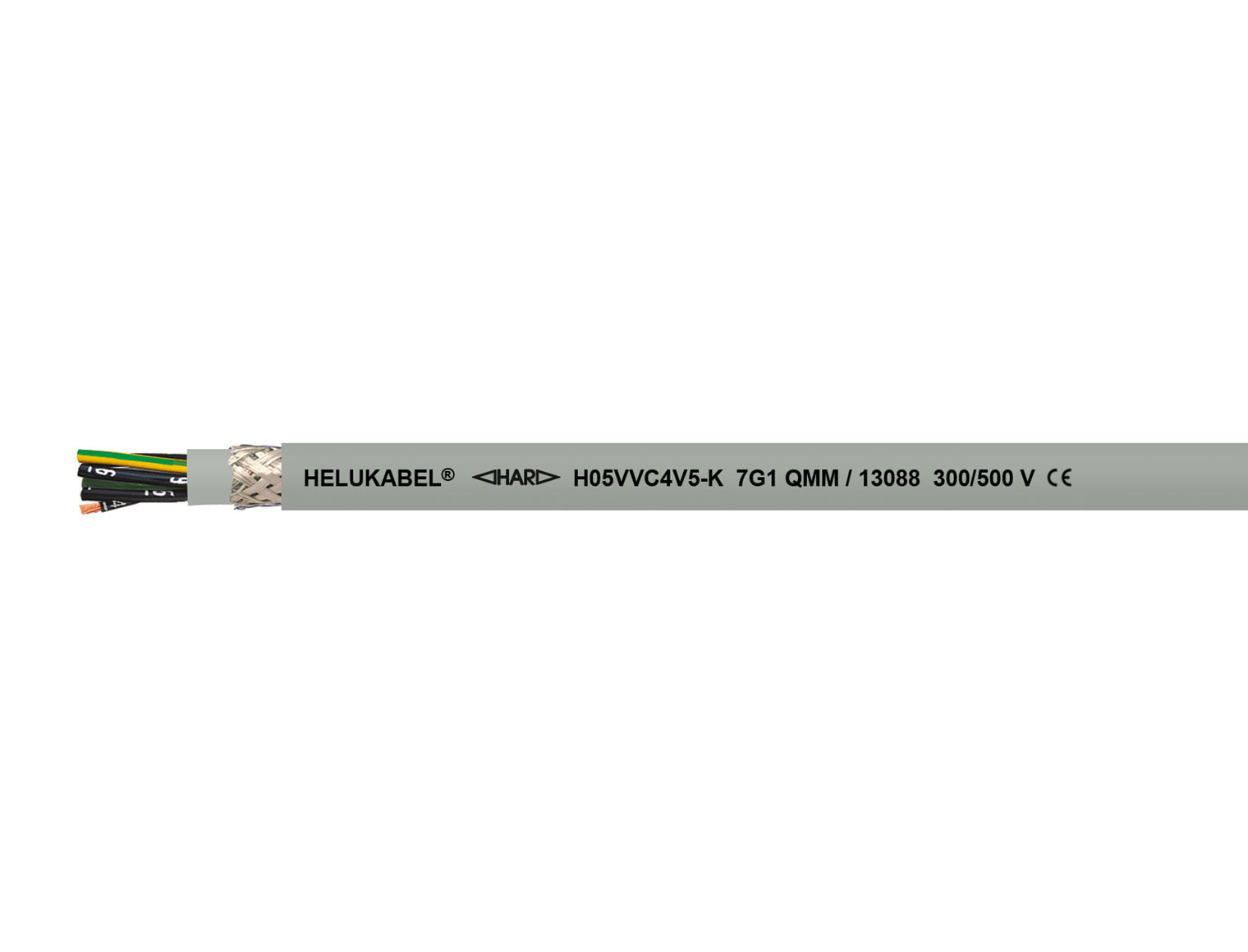 H05VVC4V5-K grau 18 G 0,75 mm²