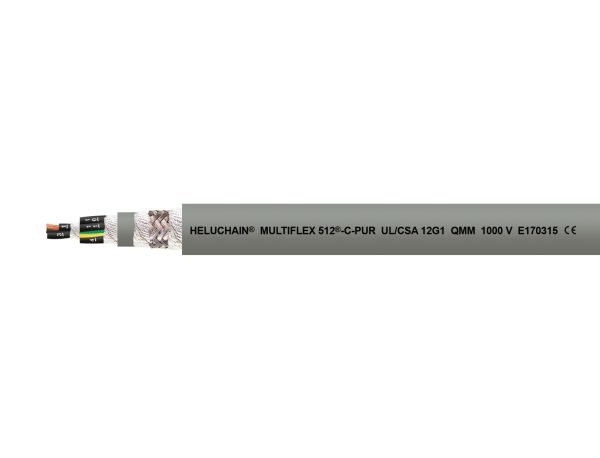 HELUCHAIN® MULTIFLEX 512®-C-PUR UL/CSA grau 2 x 2,5 mm²