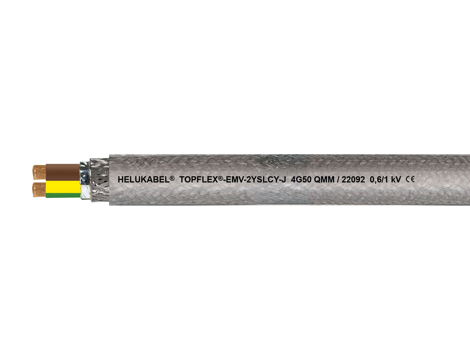 TOPFLEX®-EMV-2YSLCY-J transparent 4 G 2,5 mm²