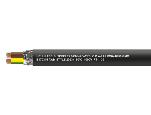 TOPFLEX®-EMV-UV-2YSLC11Y-J UL/CSA — HELU Serienabbildung; Ausführung siehe Artikelangaben.