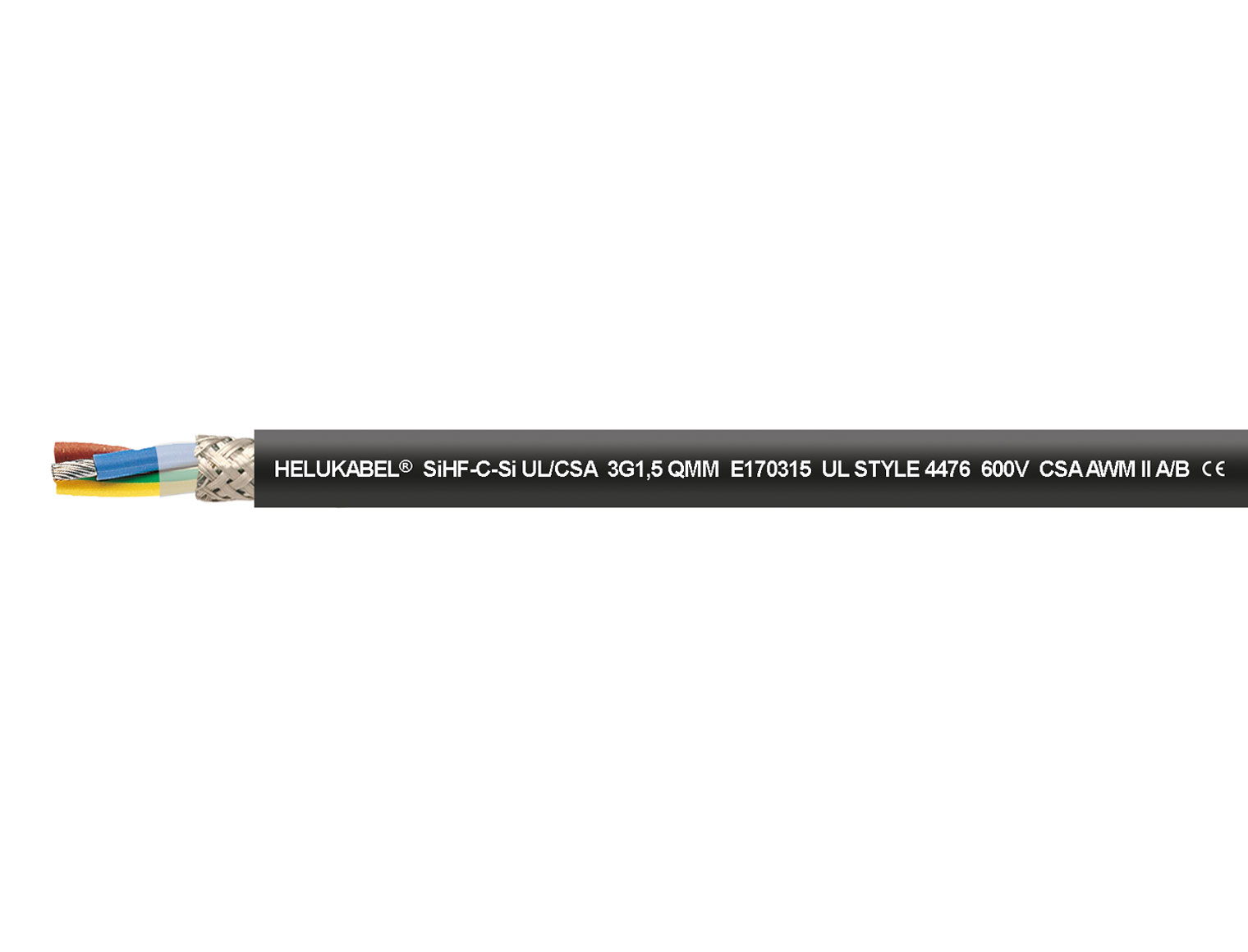 SiHF-C-Si UL/CSA schwarz 10 G 0,5 mm²