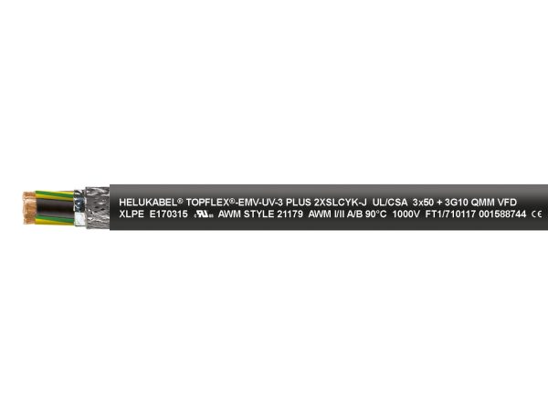 TOPFLEX®-EMV-UV-3-PLUS-2XSLCYK-J UL/CSA — HELU Serienabbildung; Ausführung siehe Artikelangaben.