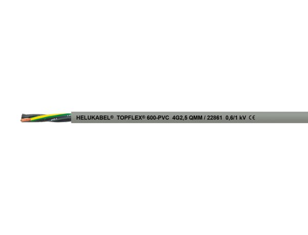 TOPFLEX® 600-PVC grau 4 G 1,5 mm²