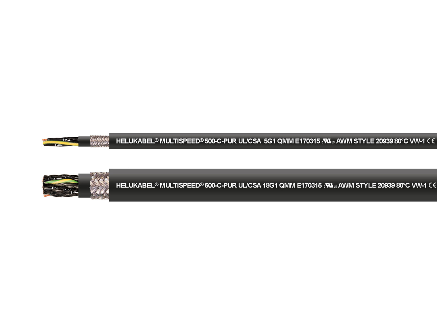MULTISPEED® 500-C-PUR UL/CSA schwarz 25 G 0,5 mm²
