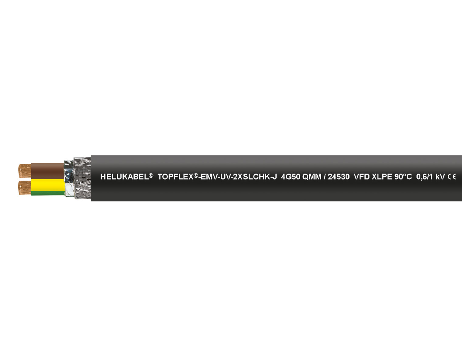 TOPFLEX®-EMV-UV-2XSLCHK-J — HELU Serienabbildung; Ausführung siehe Artikelangaben.