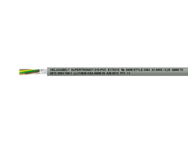 SUPERTRONIC®-310-PVC grau 10 x 0,14 mm²
