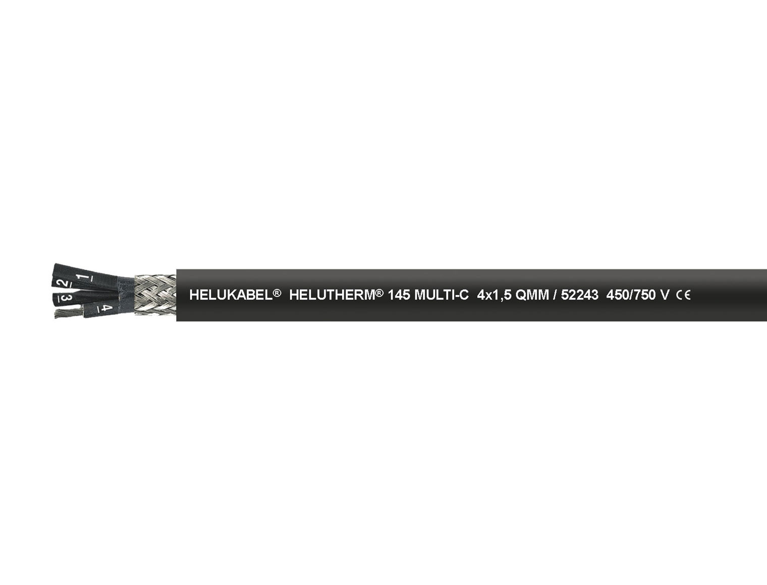 HELUTHERM® 145 MULTI-C schwarz 8 x 4 mm²