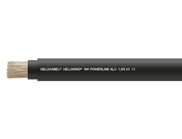 HELUWIND® WK POWERLINE ALU 1,8/3 kV schwarz 1 x 185 mm²