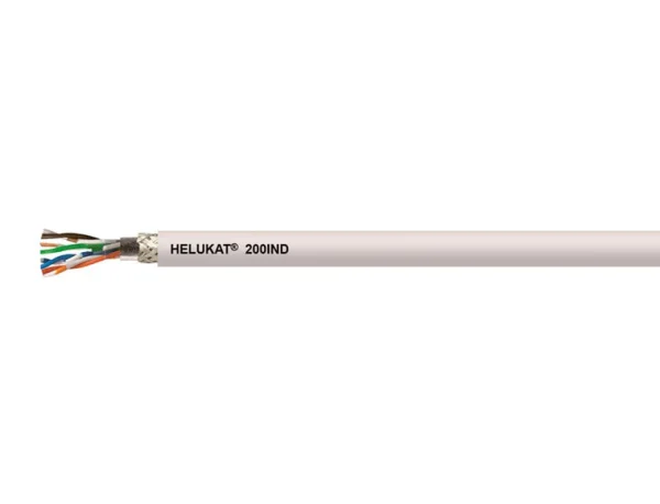 HELUKAT® 200IND CAT.5e SF/UTP PUR ROBUSTFLEX grau 4 × 2 × AWG 26/7