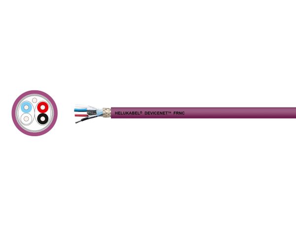 DeviceNet™ THICK FRNC STATIC violett 1 x 2 x AWG 18 + 1 x 2 x AWG 15 — HELU Serienabbildung; Ausführung siehe Artikelangaben.