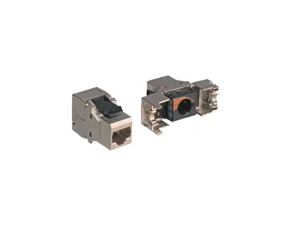 HELUKABEL RJ45 Keystone-Buchse CAT.6, geschirmt, Metall, ohne Staubschutz