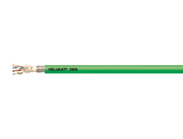 HELUKAT® 250S CAT.6 CMG SF/UTP PVC CHAIN grün 4 x 2 x AWG 24 /7 — HELU Serienabbildung; Ausführung siehe Artikelangaben.