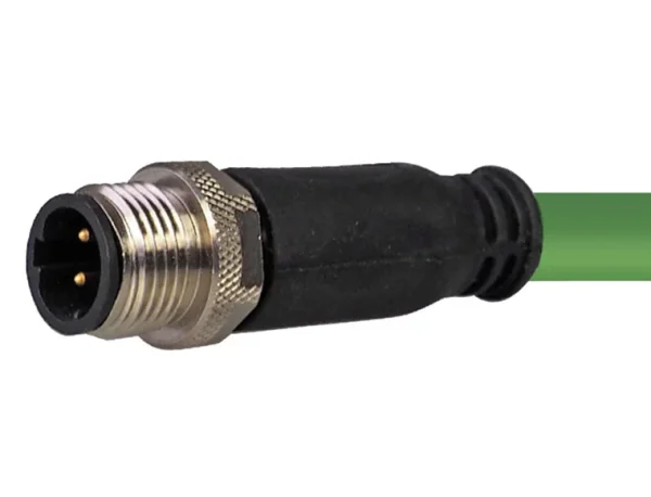 HELUKAT® CONNECTING SYSTEMS® INDUSTRY PROFInet C PUR M12-D(male)-IP67 180° grün 0,5m