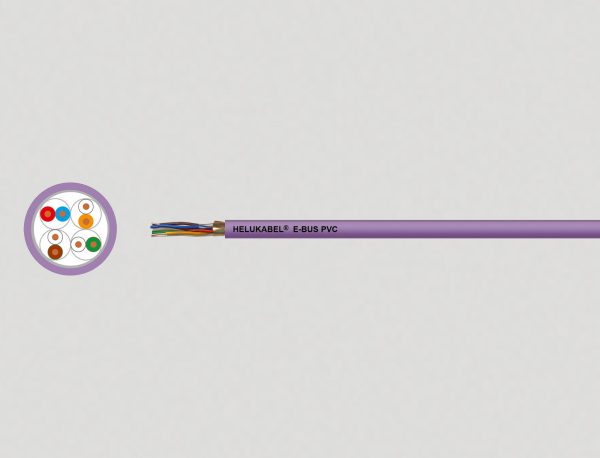 E-BUS / KNX 4-PAIR PVC STATIC violett 4 x 2 x 0,8 mm — HELU Serienabbildung; Ausführung siehe Artikelangaben.