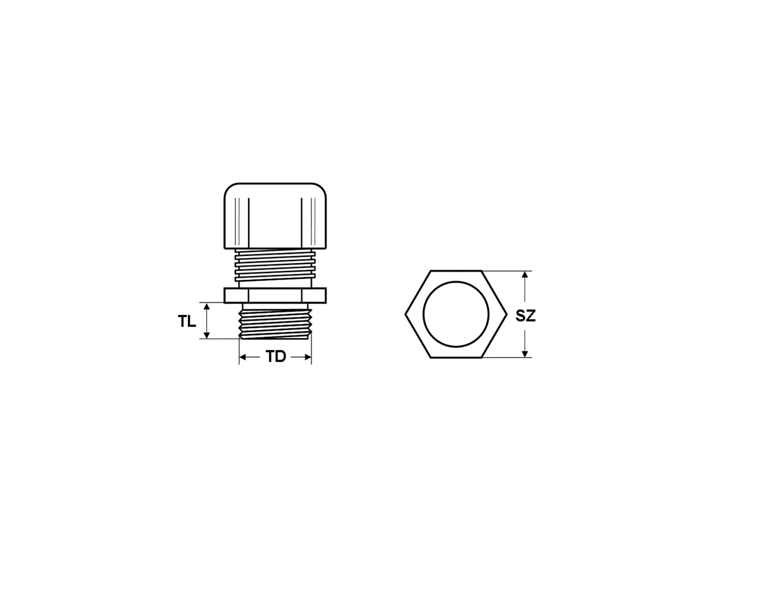 HELUTOP® HT-PA-EX-Plus M40 x 1,5 schwarz (KD 21,0 - 32,0 mm) SW 53 GL 18