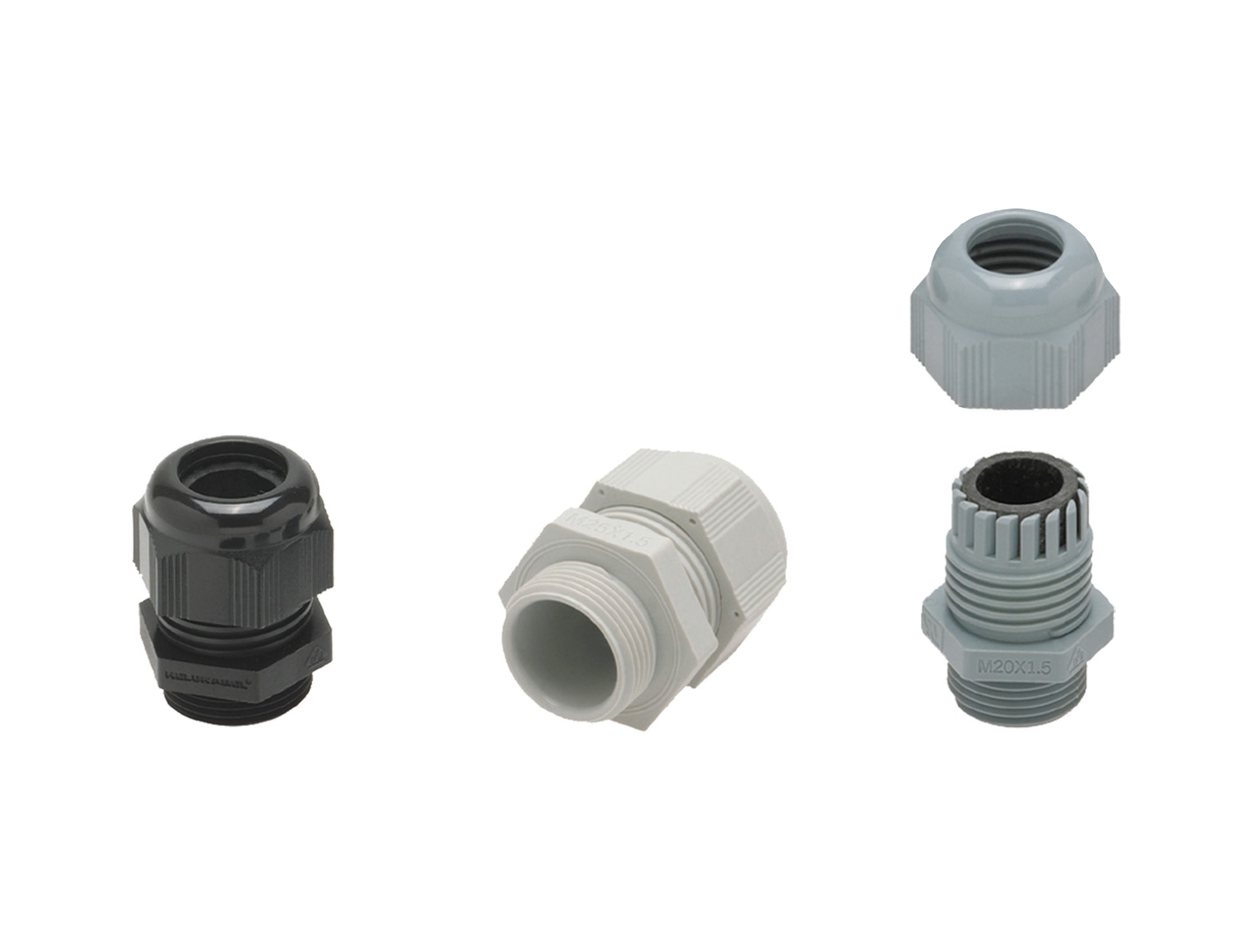HELUTOP® HT NPT 1/2" grau (RAL 7035) (KD 6,0-12,0 mm) SW 24