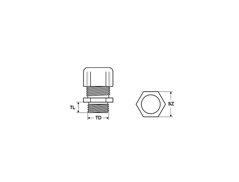 HELUTOP® HT UV M32 x 1,5 schwarz (KD 15,0-21,0 mm) SW 36