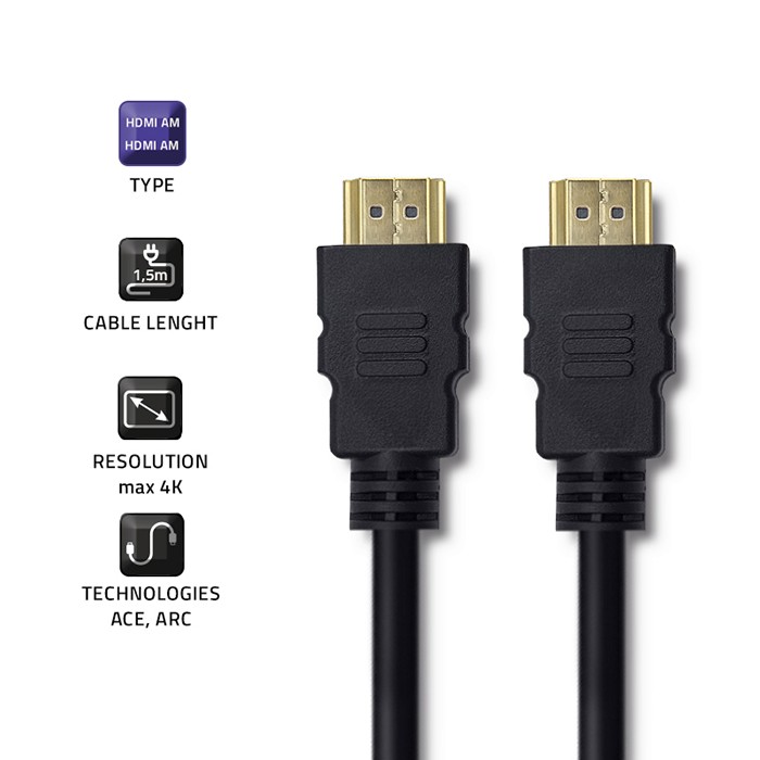 Qoltec HDMI-Kabel 50408 | 1.5m