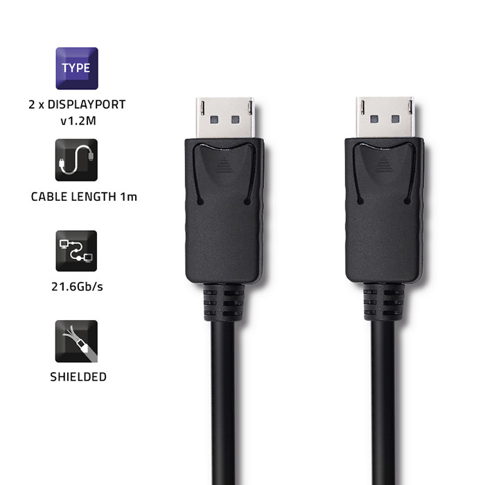Qoltec DisplayPort-Kabel 50370 | 0.5m | 5K