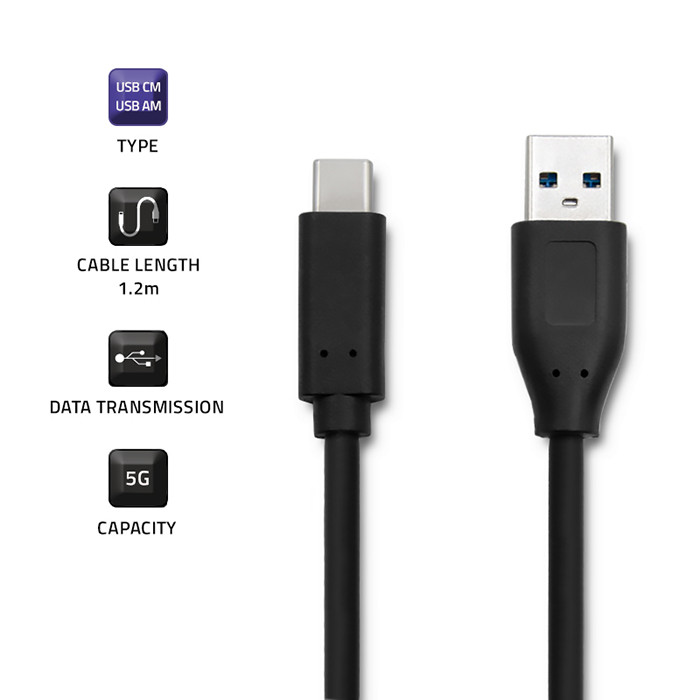 Qoltec USB-C-Kabel 50491 | 3.0 A | 1.2m
