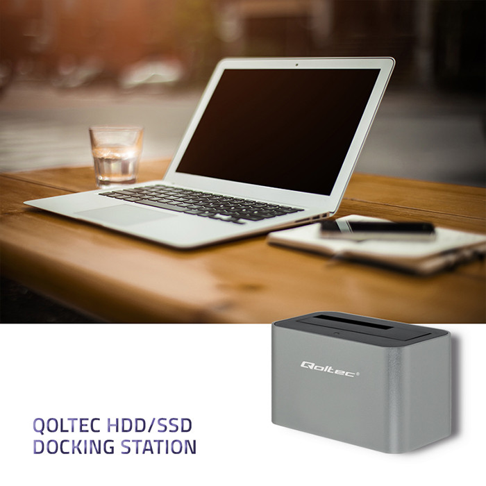 Qoltec Dockingstation 50315 | 2.5"/3.5" SATA | USB 3.0