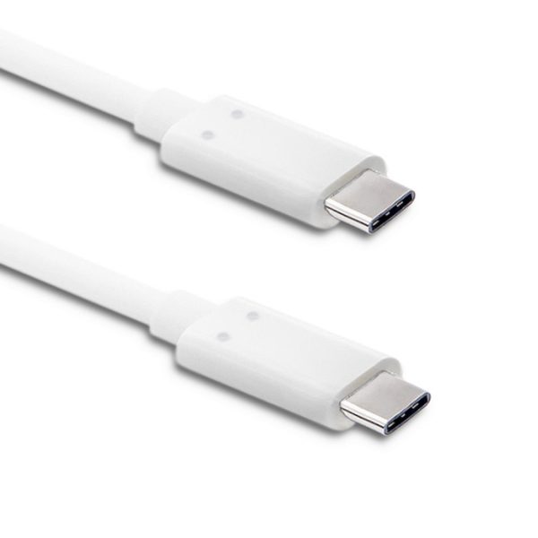Qoltec USB-C-Kabel 50508 | 1m | Weiß