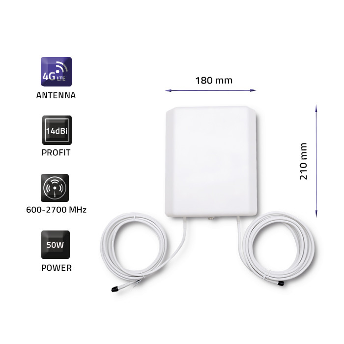 Qoltec LTE-Antenne 57020 | 14 dBi