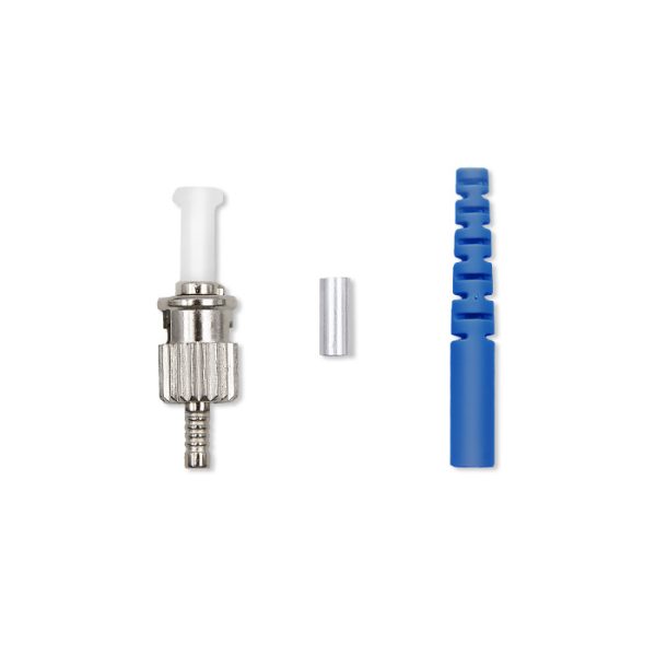 Qoltec Glasfaser-ST-Stecker | Singlemode | 3.0mm | Montageset | 200Stk.