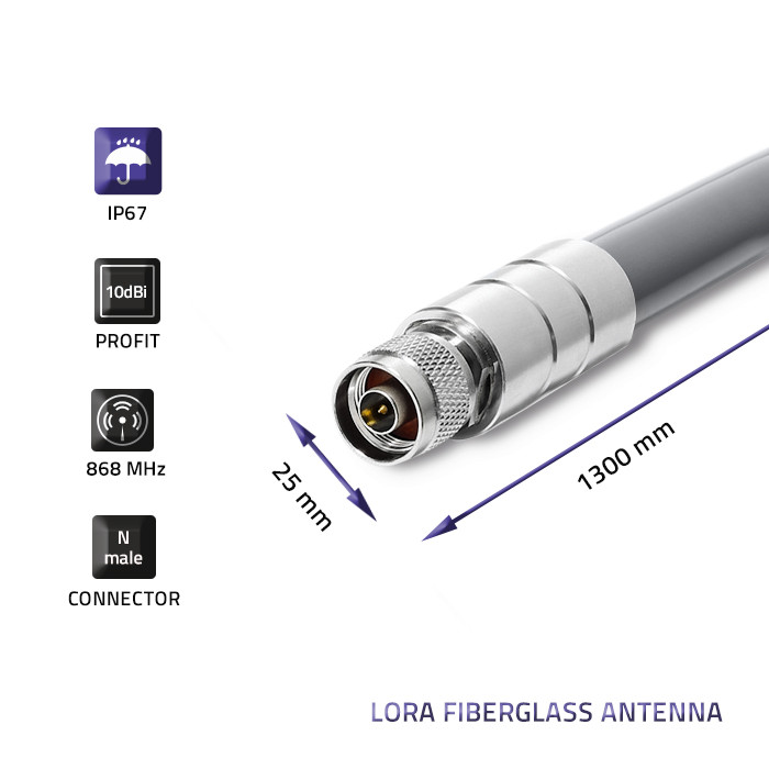 Qoltec LoRa-Antenne 57026 | 10 dBi