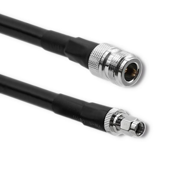 Qoltec LMR400 Koaxialkabel | N weiblich | RP-SMA-Stecker | 5m