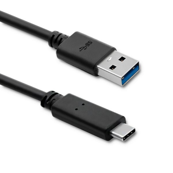 Qoltec USB-C-Kabel 50363 | 3.0 A | 1.8m | Schwarz