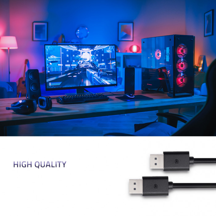 Qoltec DisplayPort-Kabel 50361 | 1.8m