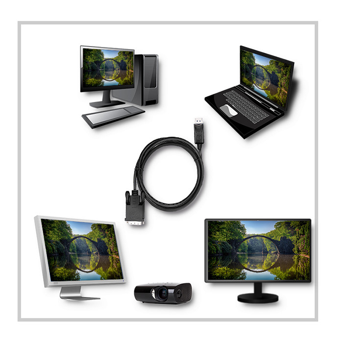 Qoltec DisplayPort-Adapter 50364 | 1.8m