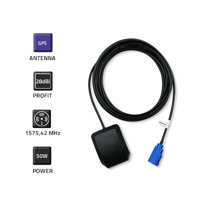 Qoltec GPS-Antenne 57038 | 28dBi