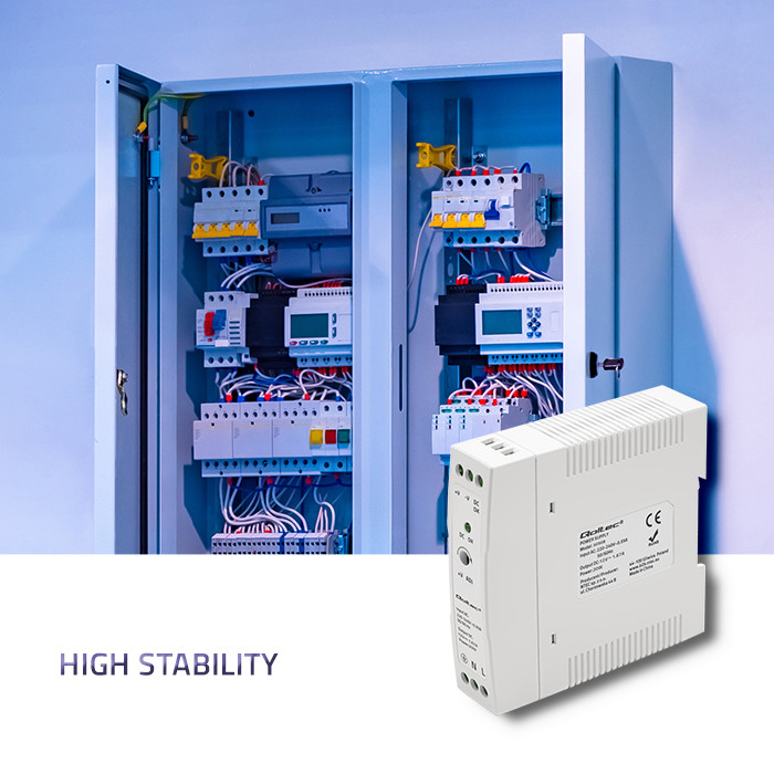 Qoltec DIN-Schienen-Netzteil 50908 | 20W | 12V | 1.67A | Weiß