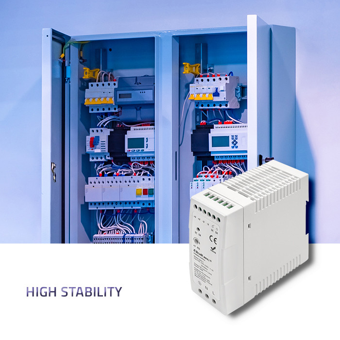 Qoltec DIN-Schienen-Netzteil 50911 | 40W | 24V | 1.67A | Weiß