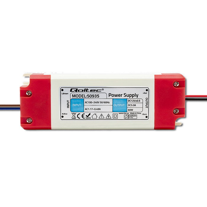 Qoltec LED-Netzteil 50935 | 60W | 12V | 5A