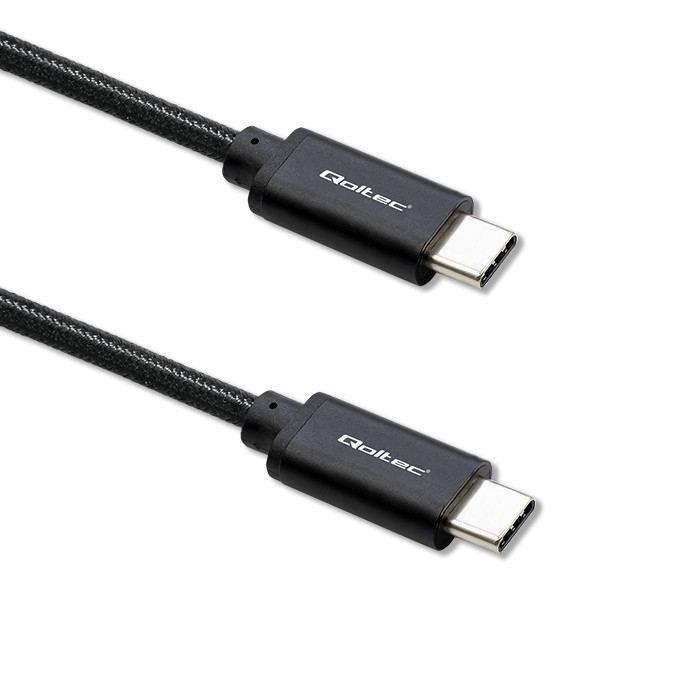 Qoltec USB-C-Kabel 52361 | 240W | 1m | Schwarz