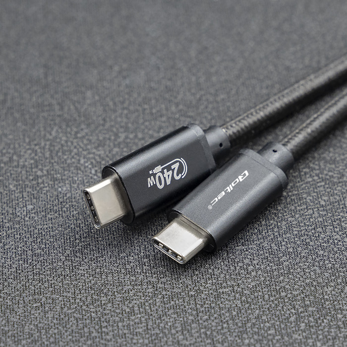 Qoltec USB-C-Kabel 52361 | 240W | 1m | Schwarz