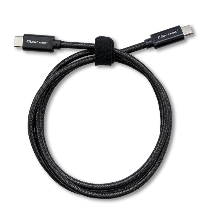 Qoltec USB-C-Kabel 52361 | 240W | 1m | Schwarz